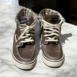 Sperry Top Sidets Women’s Brown High-Top Sneakers EUC 7.5M